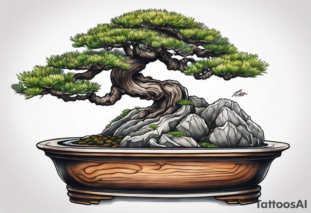 bonsai tree tattoo idea