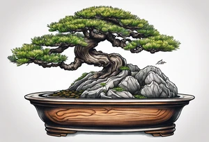 bonsai tree tattoo idea