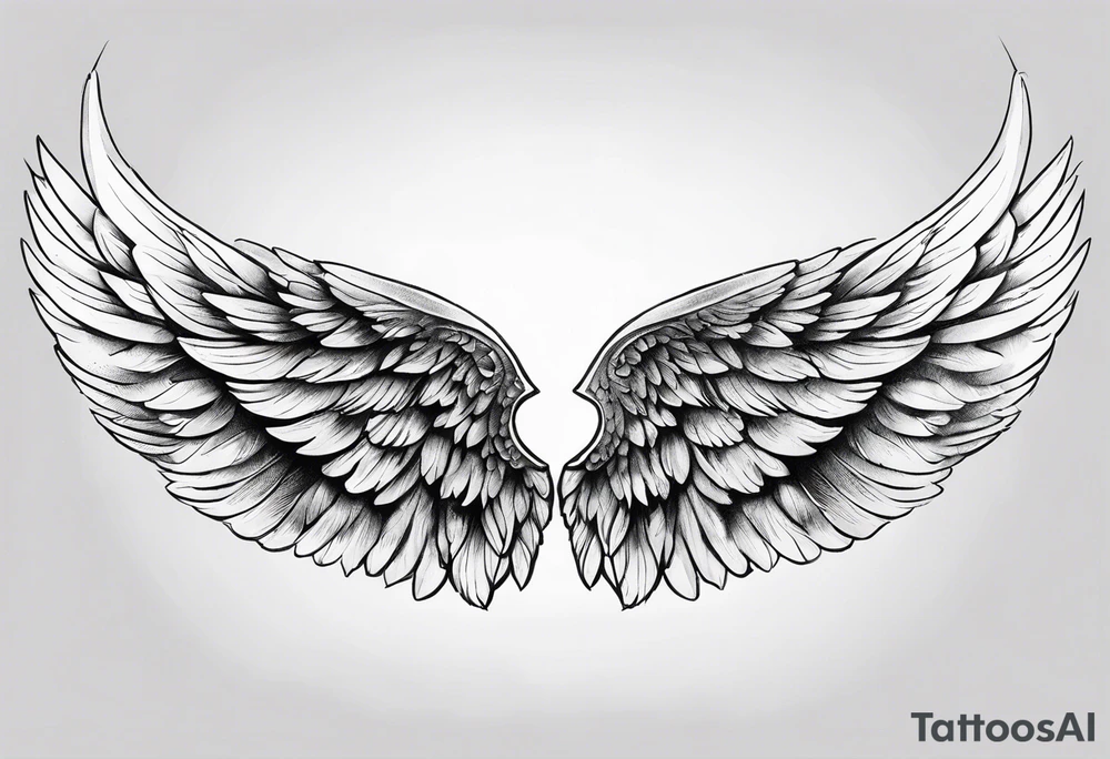 Angel wing tattoo idea