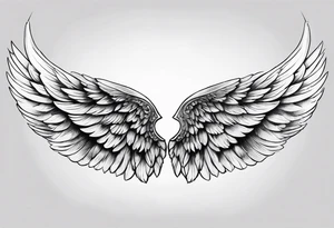 Angel wing tattoo idea