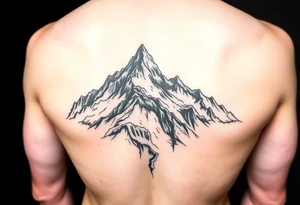 tre cime mountain tattoo idea