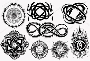 infinity loop tattoo idea