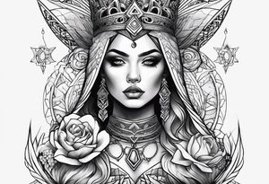 QUEEN OF SPADERS tattoo idea