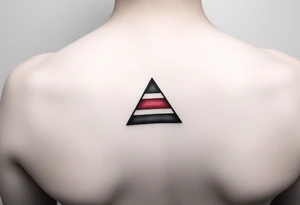 A small tattoo on my wrist to represent my lesbian identity, but in a subtle way. Fine line, minimalistic of watercolour? A triangle and add the colours of the lesbian flag tattoo idea