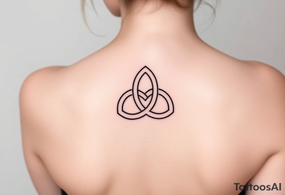 classic Celtic trinity knot. placement on the arm tattoo idea
