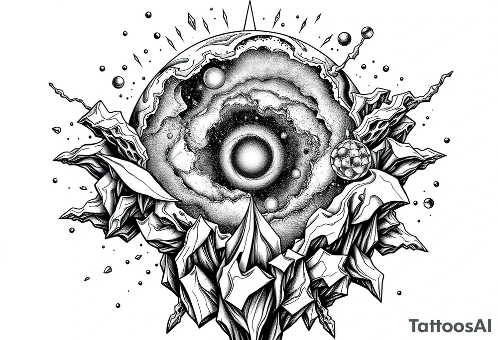 Galaxy looking within one's own mind. tattoo idea