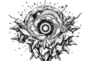 Galaxy looking within one's own mind. tattoo idea