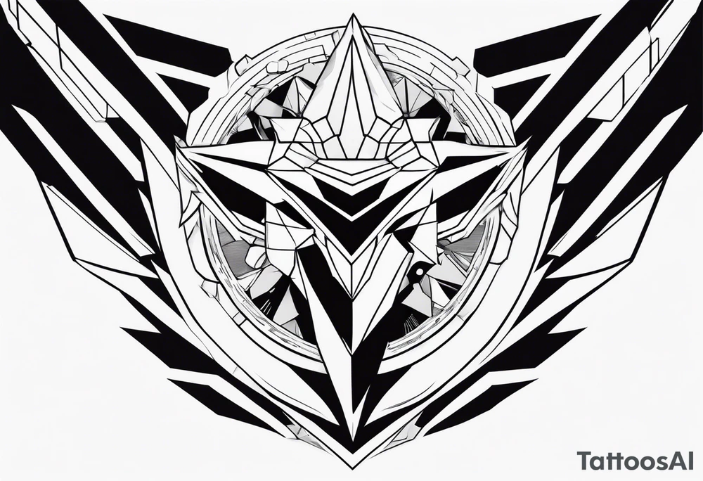 minimalistic evangelion tattoo idea