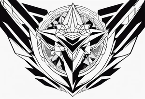 minimalistic evangelion tattoo idea