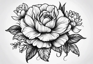 Birth flower for july tattoo idea