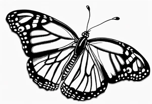 monarch butterfly representing grandparents tattoo idea