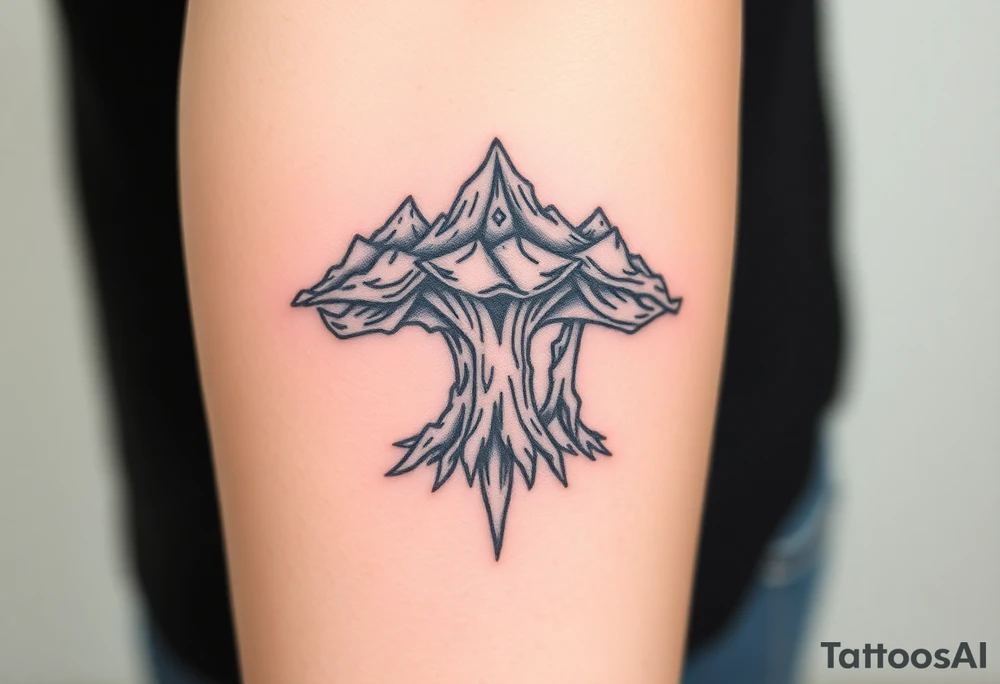Ancient canopy tattoo idea