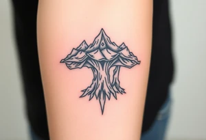 Ancient canopy tattoo idea