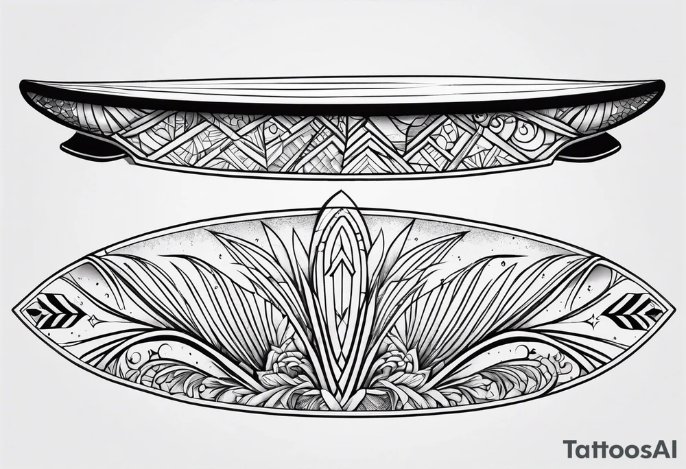 surfboard tattoo idea
