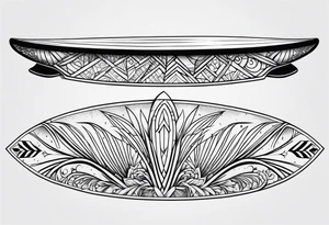 surfboard tattoo idea