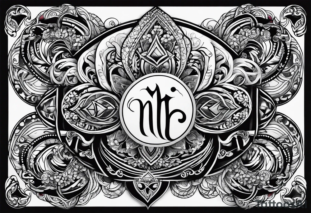 Tattoo should include below symbols. It's a Brahmi script tattoo idea Tattoo should include below symbols. It's a Brahmi script tattoo idea