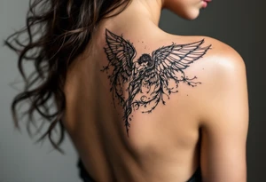 Angel tattoo tattoo idea