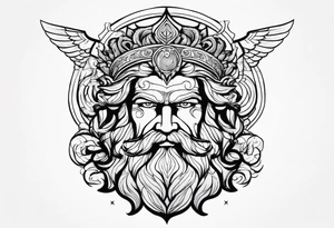 mitologia grecka zeus i pioruny tattoo idea