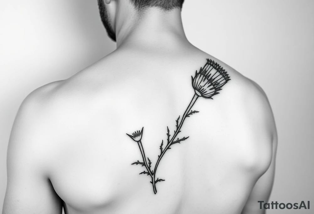 thistle tattoo idea