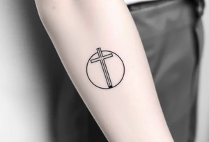 Cross a omaha ne 
In the back round tattoo idea
