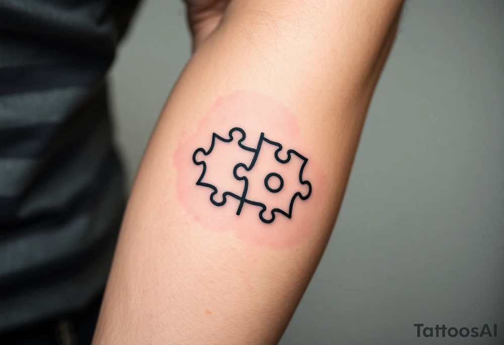 puzzle pieces tattoo idea