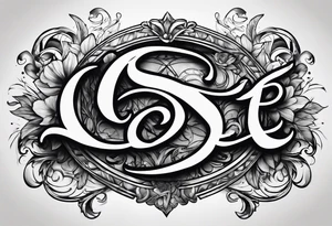 THE LETTERS "LOUEL" tattoo idea