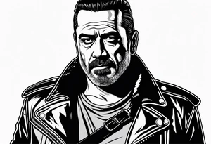 The walking dead negan small picture tattoo idea