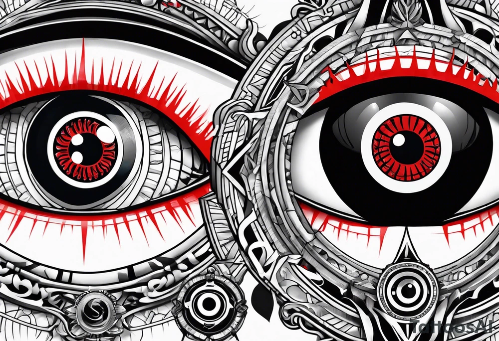 Sharingan eyes tattoo idea