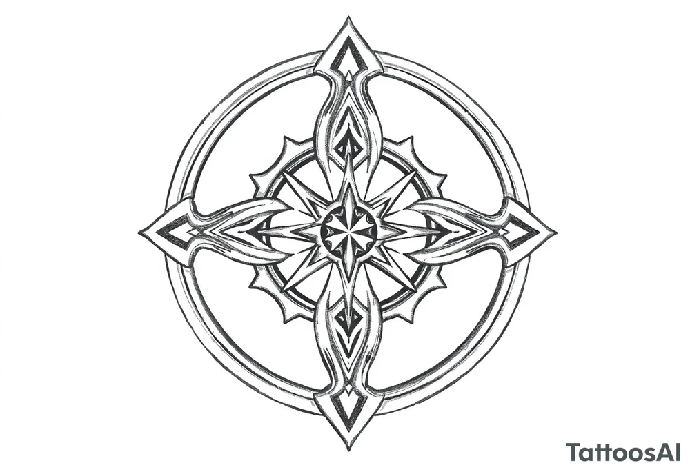 Celtic star tattoo idea