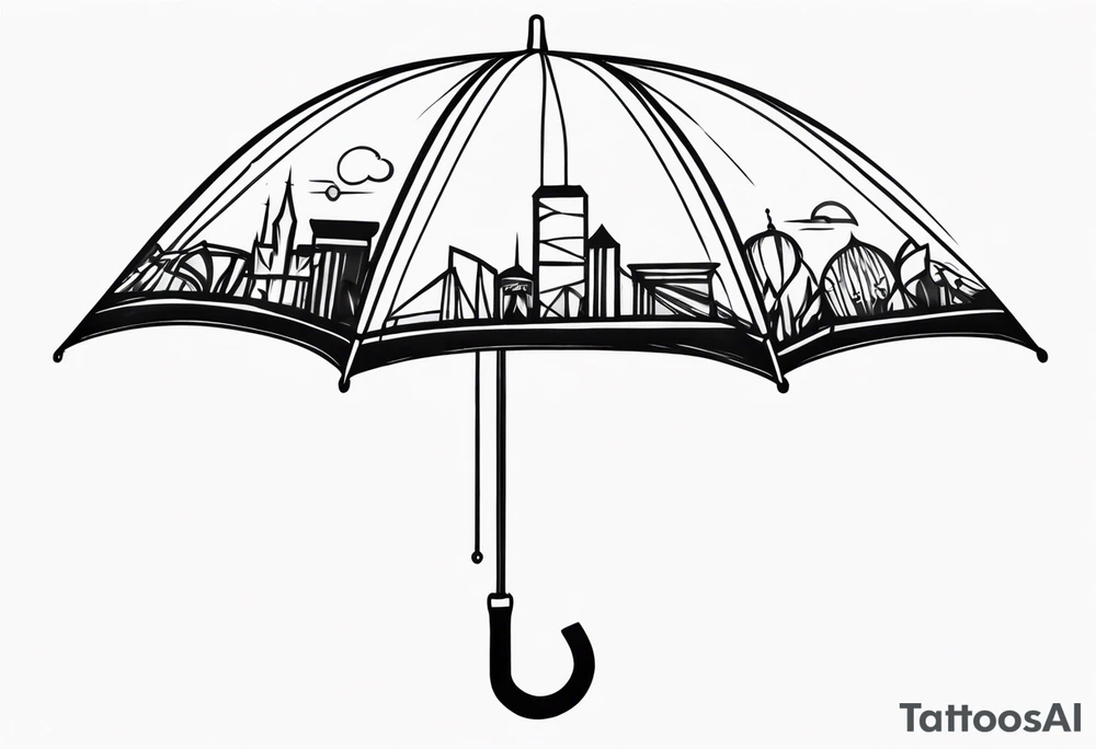 Umbrella tattoo idea