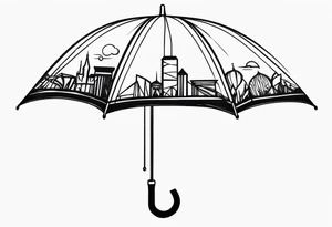 Umbrella tattoo idea