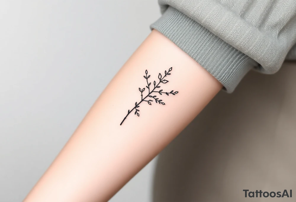 Ilex aquifolium tattoo idea