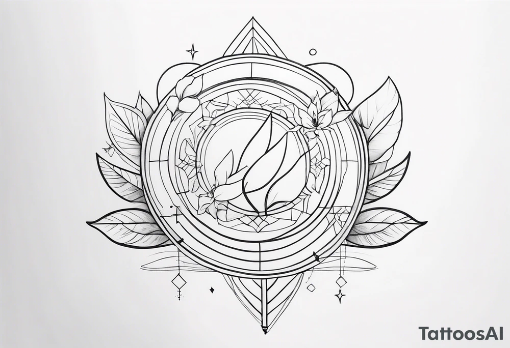 dainty, fine line tattoo idea