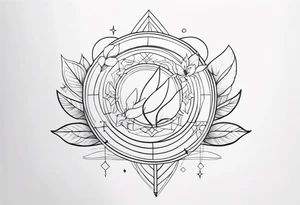 dainty, fine line tattoo idea