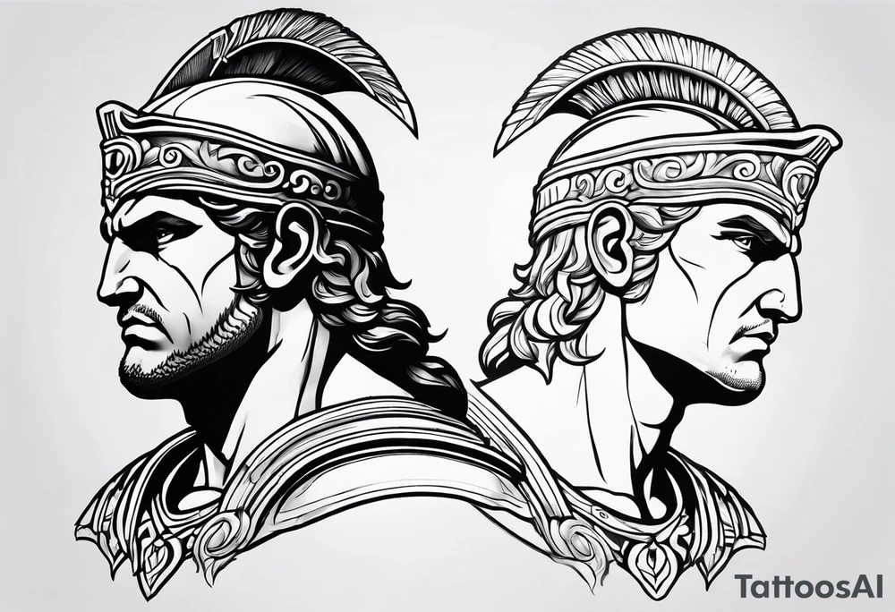 Achilles the Greek demigod tattoo idea