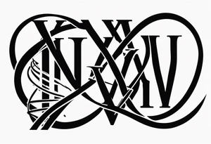 VIII_XXV_MMXVII with a DNA strand interterwined tattoo idea