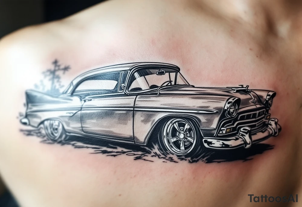 1956 Plymouth Belvedere tattoo idea