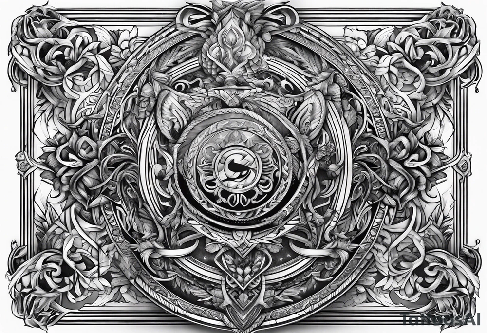 German norse with number 41 tattoo idea