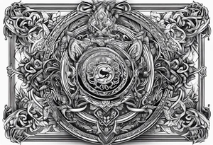 German norse with number 41 tattoo idea