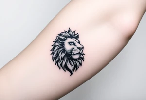 Fancy style "leo" start constilation birth
 sign lion tattoo idea