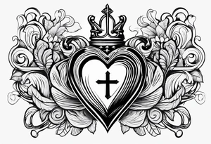 Sacred heart tattoo idea