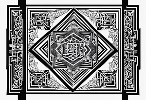 Quote in arabic calligraphy tattoo idea