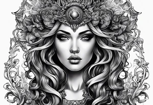 Medusa whole body tattoo idea