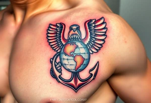 Combat marine veteran eagle globe and anchor
Operation Iraqi freedom tattoo idea