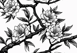 lightning that looks like branches tattoo idea