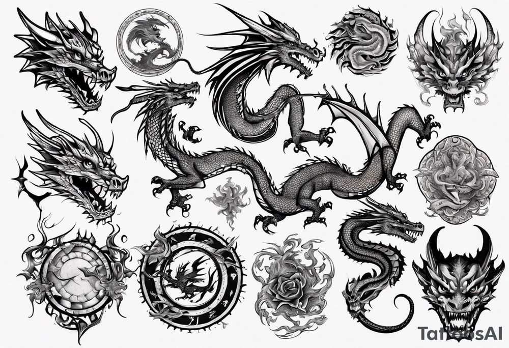 dragon tattoo idea