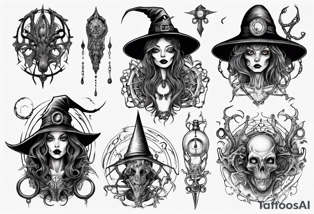 witch tattoo idea