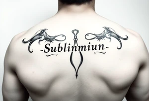 Subliminal message penis tattoo idea