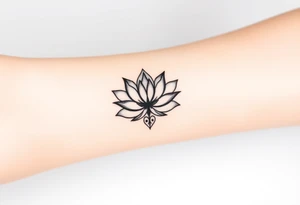 Lotus and Leo symbol tattoo idea