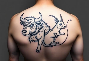 dog in japanese style. ox in Japanese style. Goat in Japanese style. Rat in Japanese style. tattoo idea